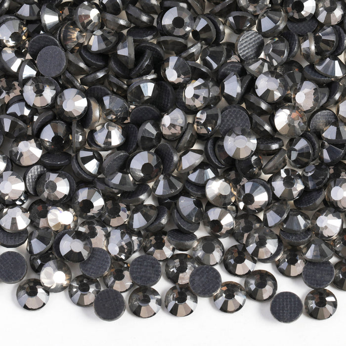 Hotfix Rhinestones Bulk for Crafts Clothes,Hotfix Crystals DIY Decoration, SS6-SS30 - Black Diamond
