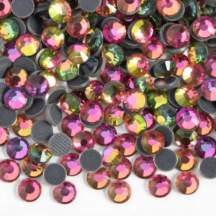 Hotfix Rhinestones Bulk for Crafts Clothes,Hotfix Crystals DIY Decoration, SS6-SS30 - Rainbow