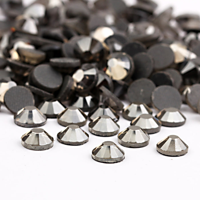 Beadsland Crystal Hotfix Rhinestone,Machine Cut Stone - Black Diamond