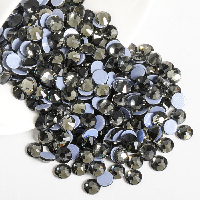 Beadsland Hotfix Rhinestones, diamantes de imitación de cristal para manualidades, ropa, decoración de bricolaje, diamante negro