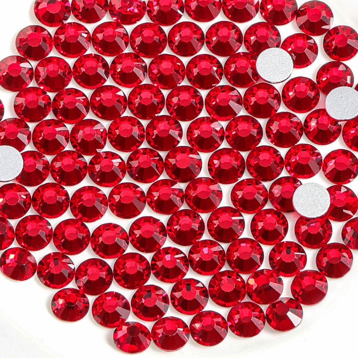  beadsland Flat Back Crystal Rhinestones Round Gems