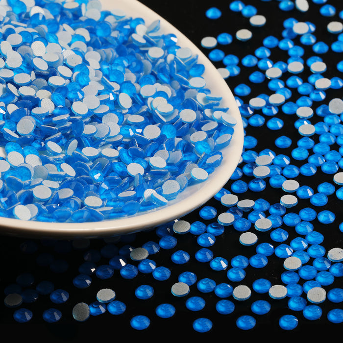 Beadsland Hotfix Rhinestones, Crystal Rhinestones for Crafts Clothes DIY Decoration-Neon Blue