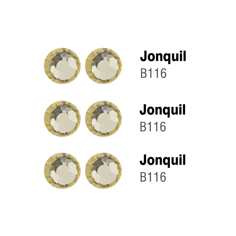 Beadsland Hotfix Rhinestones, Crystal Rhinestones for Crafts Clothes DIY Decoration-Jonquil