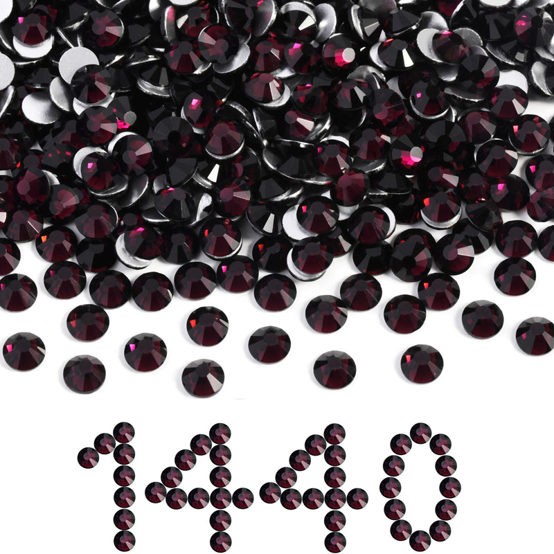 Beadsland Flat Back Crystal Rhinestones Bulk, Amethyst