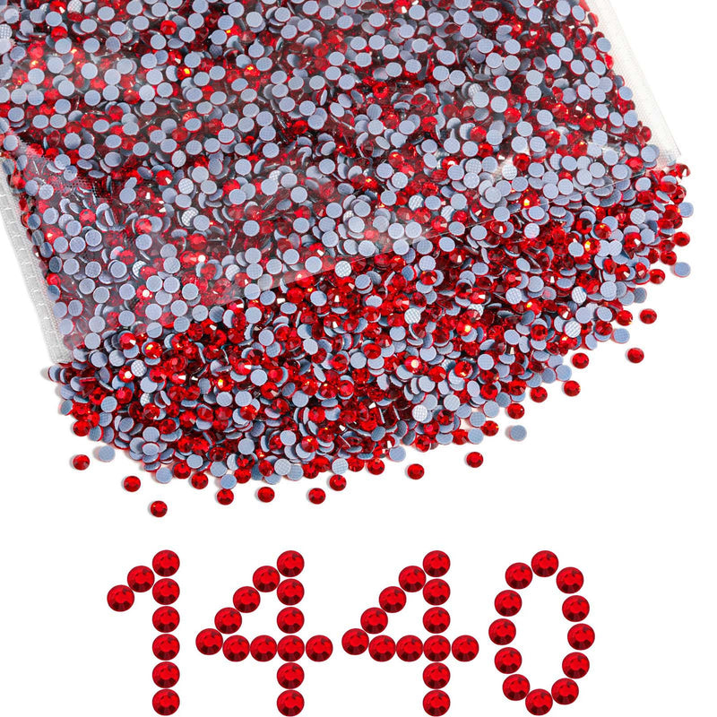 Beadsland Hotfix Rhinestones Bulk, Light Siam