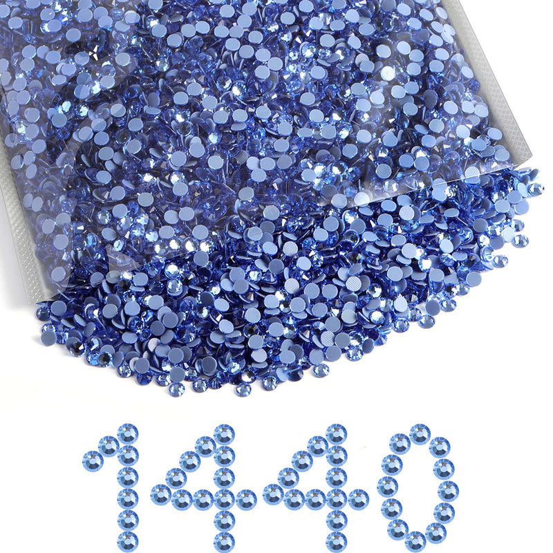 Beadsland Hotfix Rhinestones Bulk, Aquamarine