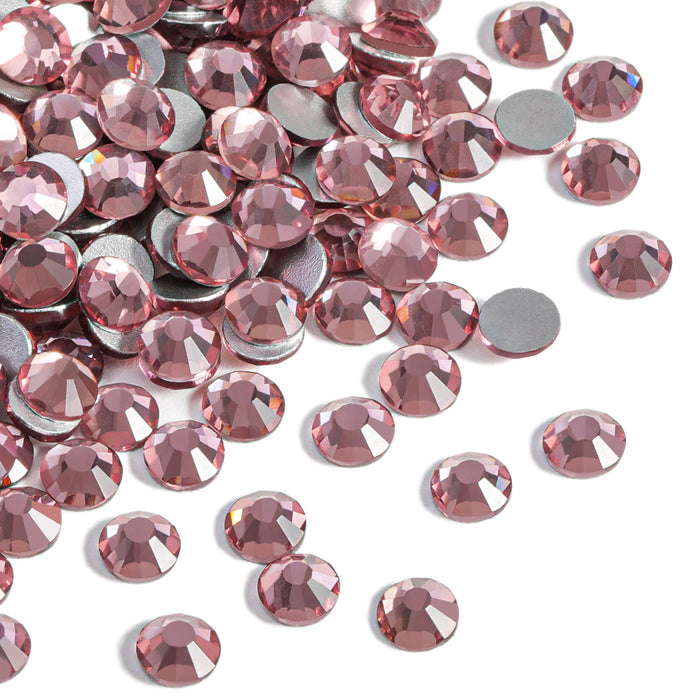  beadsland Flat Back Crystal Rhinestones Round Gems for