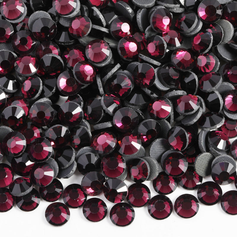 Hotfix Rhinestones Bulk for Crafts Clothes,Hotfix Crystals DIY Decoration, SS6-SS30 - Amethyst