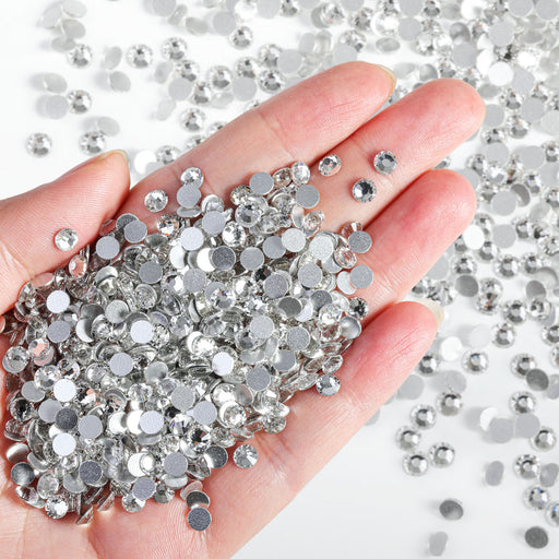 Silver Glass Rhinestones Wholesale Rhinestones Bulk Flatback