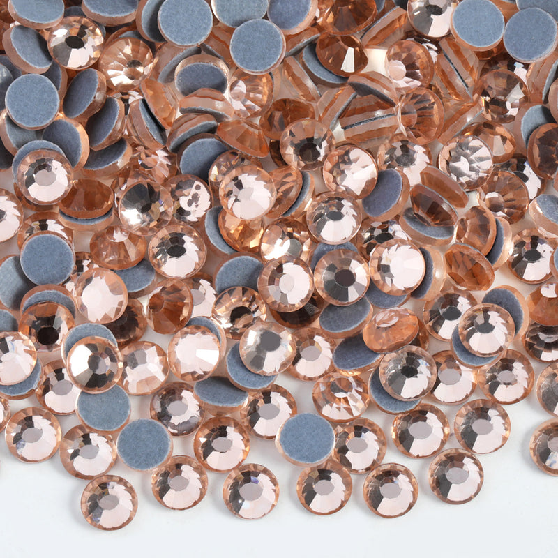 Hotfix Rhinestones Bulk for Crafts Clothes,Hotfix Crystals DIY Decoration, SS6-SS30 - Champagne