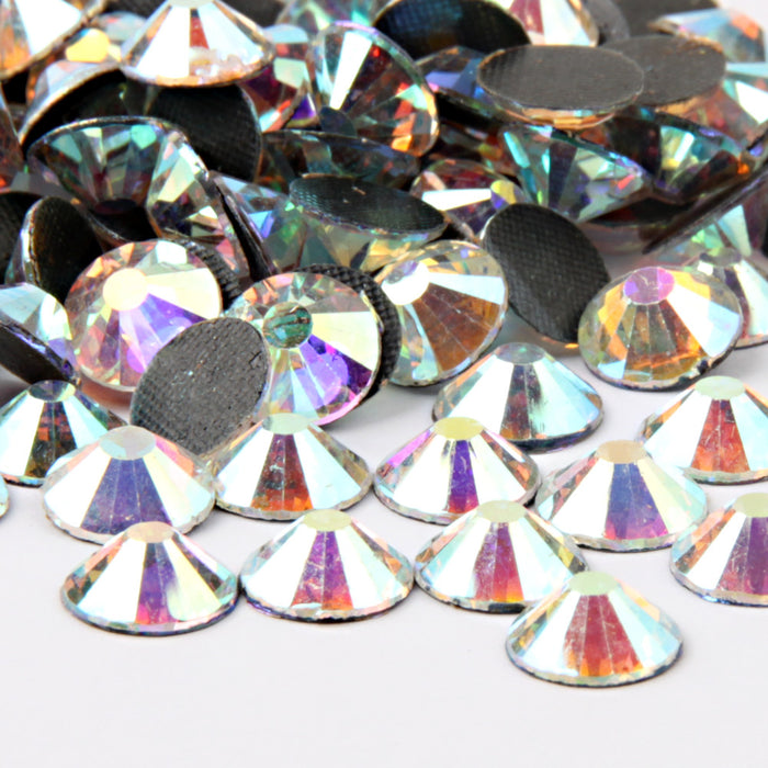 Beadsland Crystal Hotfix Rhinestone,Machine Cut Stone - Crystal AB
