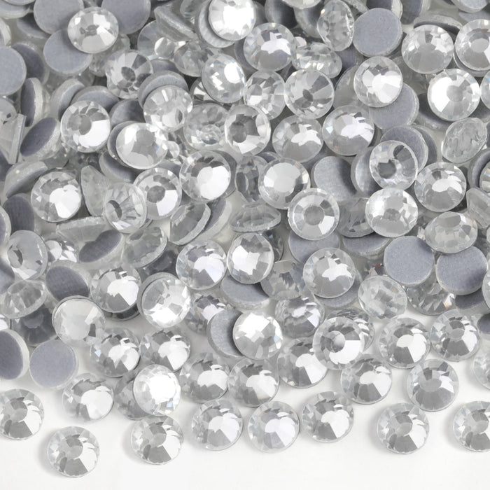 Diamantes de imitación Hotfix a granel para manualidades, decoración de bricolaje con cristales Hotfix, SS6-SS30 - transparente