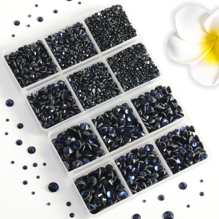 6736pcs Hotfix Rhinestones for Crafts Clothes Mixed 5 Sizes, Hotfix Crystals with Tweezers and Wax Pencil Kit, SS6-SS30-Montana