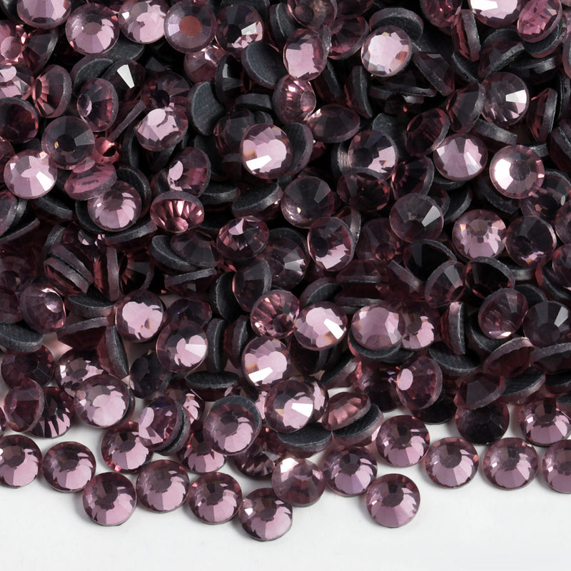 Hotfix Rhinestones Bulk for Crafts Clothes,Hotfix Crystals DIY Decoration, SS6-SS30 - Light Amethyst
