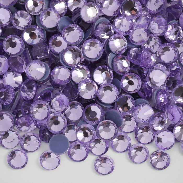 Hotfix Rhinestones Bulk for Crafts Clothes,Hotfix Crystals DIY Decoration, SS6-SS30 - Violet