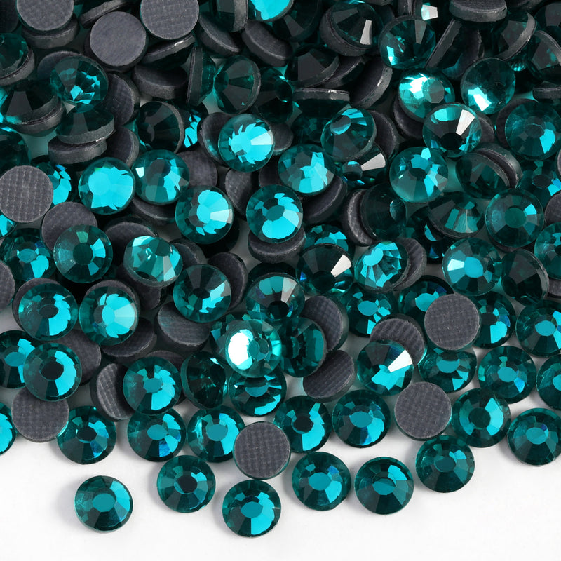 Hotfix Rhinestones Bulk for Crafts Clothes,Hotfix Crystals DIY Decoration, SS6-SS30 - Blue Zircon