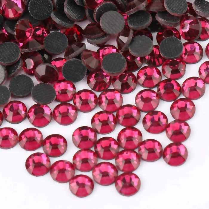 Beadsland Crystal Hotfix Rhinestone,Machine Cut Stone - Fuchsia