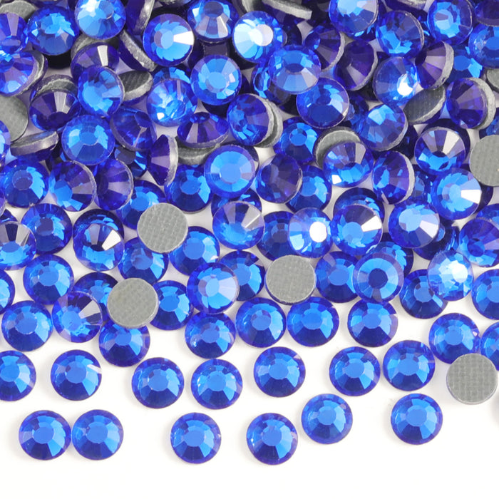 Hotfix Rhinestones Bulk for Crafts Clothes,Hotfix Crystals DIY Decoration, SS6-SS30 - Sapphire