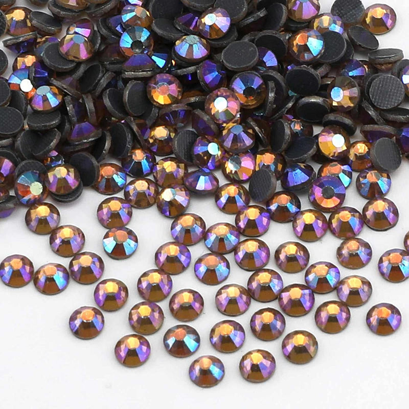 Beadsland Crystal Hotfix Rhinestone,Machine Cut Stone - Light Colorado Topaz AB