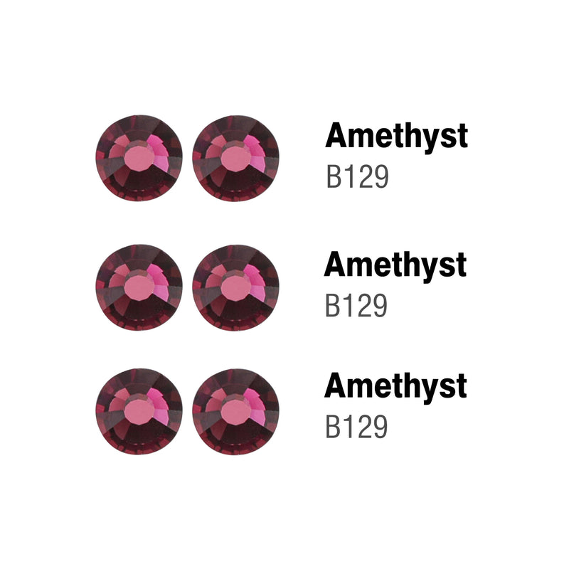 Beadsland Hotfix Rhinestones Bulk, Hot Fix Rhinestones for Crafts Clothes DIY Decoration, Amethyst