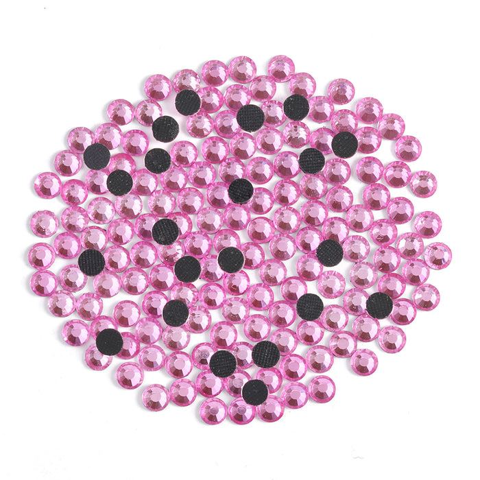 Hotfix Rhinestones Bulk for Crafts Clothes,Hotfix Crystals DIY Decoration, SS6-SS30 - Darkpink