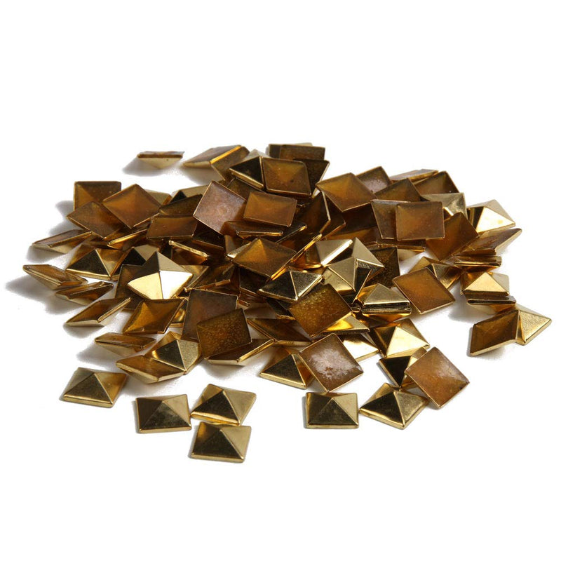 Hotfix Flat Back Pyramid Studs - 1/4" Flatback Glue on Studs