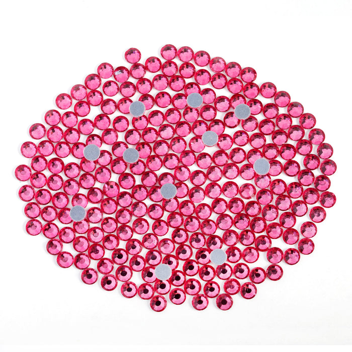 Hotfix Rhinestones Bulk for Crafts Clothes,Hotfix Crystals DIY Decoration, SS6-SS30 - Rose