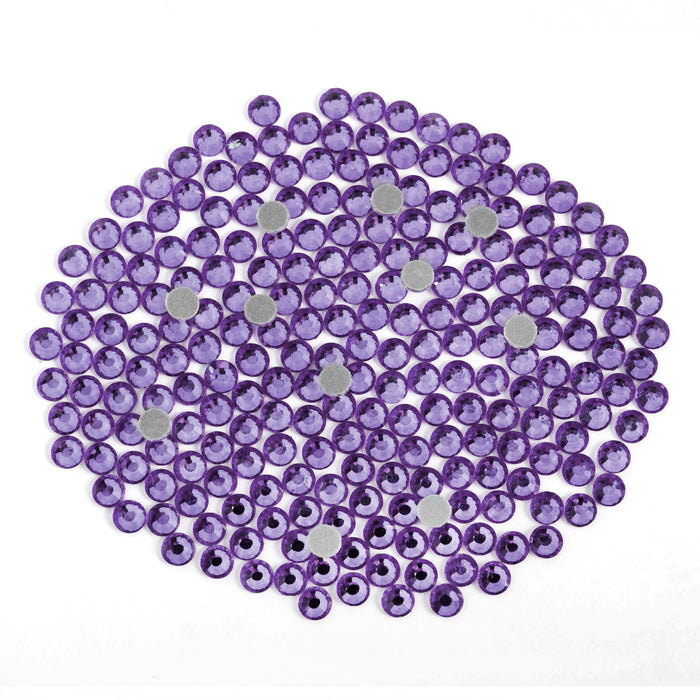 Hotfix Rhinestones Bulk for Crafts Clothes,Hotfix Crystals DIY Decoration, SS6-SS30 - Violet