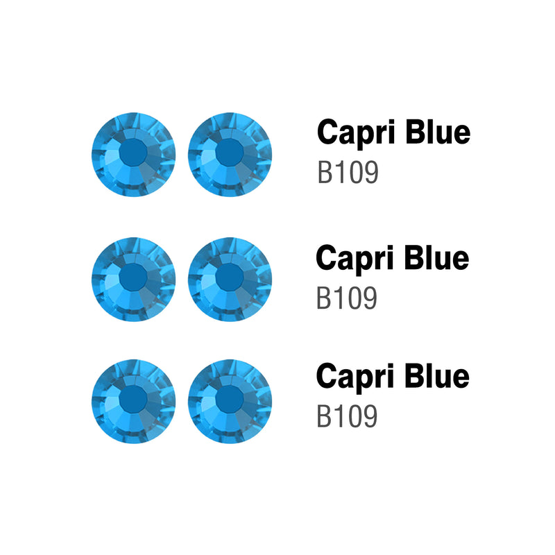 Beadsland Flatback Rhinestones Bulk, Rhinestones for Nails Crafts Clothes DIY Decoration, Capri Blue