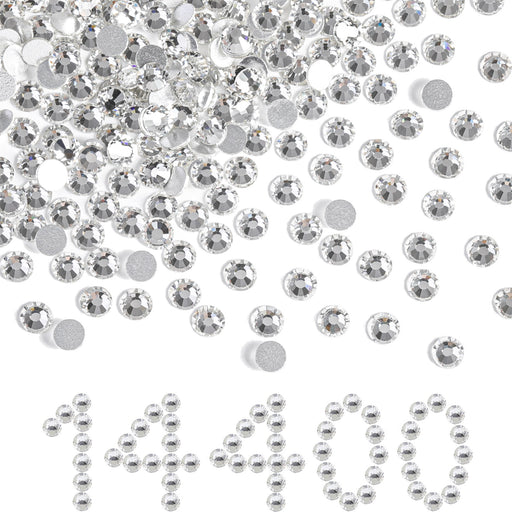 BULK Transparent Glass FLATBACK Rhinestones