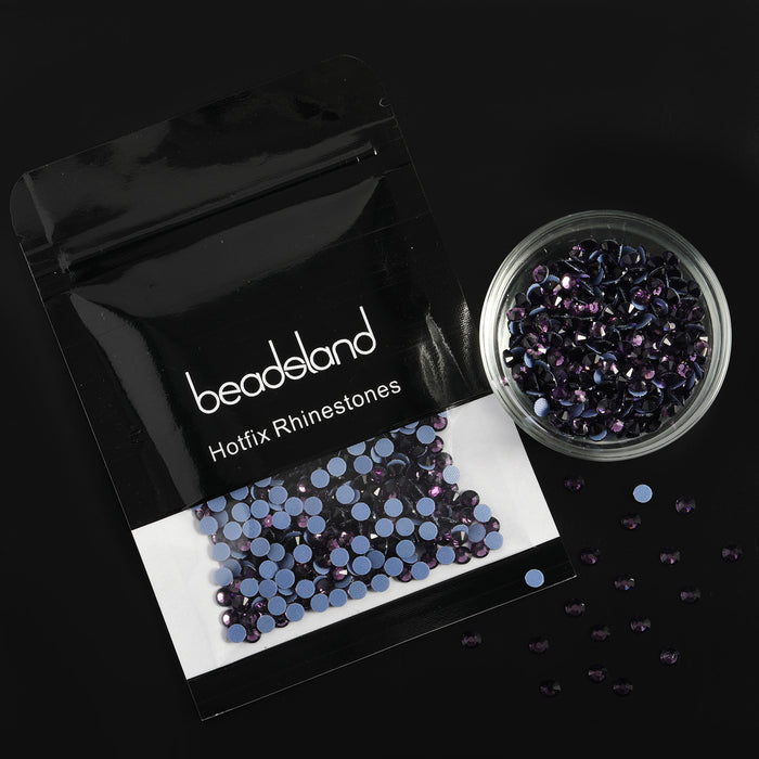 Beadsland Hotfix Rhinestones, Crystal Rhinestones for Crafts Clothes DIY Decoration-Tanzanite