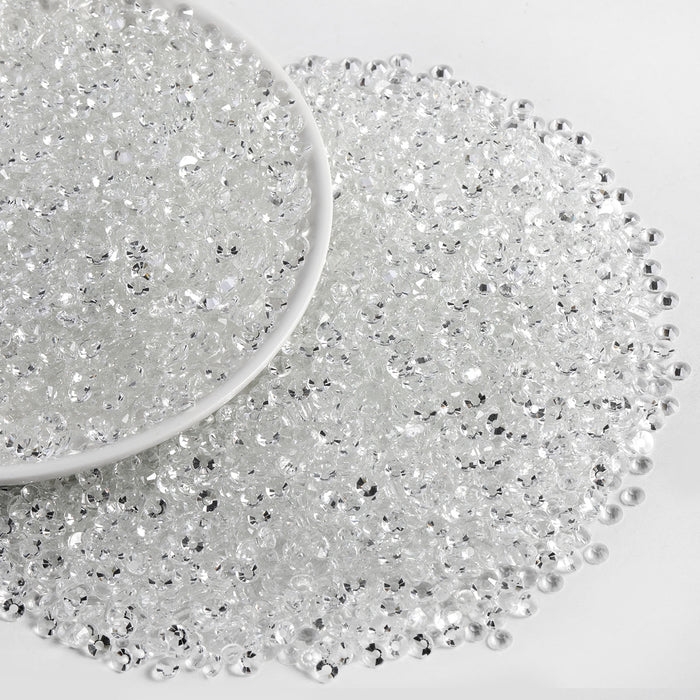 Beadsland Flatback Rhinestones a granel, 14400 piezas de diamantes de imitación para uñas, artesanías, ropa, decoración de bricolaje, SS6-SS30-Crystal