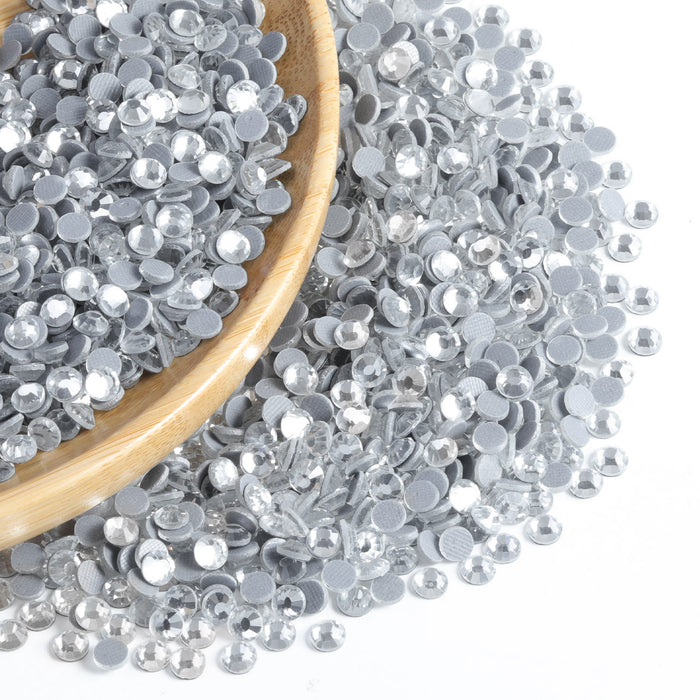 Diamantes de imitación Hotfix a granel para manualidades, decoración de bricolaje con cristales Hotfix, SS6-SS30 - transparente