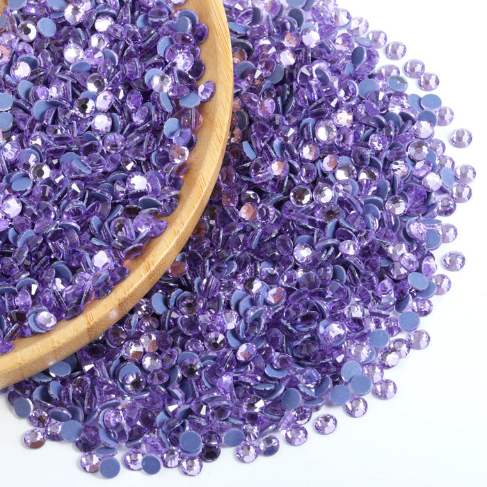 Hotfix Rhinestones Bulk for Crafts Clothes,Hotfix Crystals DIY Decoration, SS6-SS30 - Violet