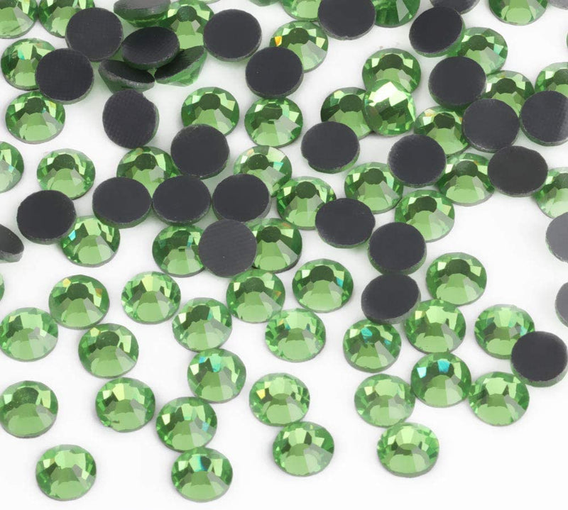 Beadsland Crystal Hotfix Rhinestone, piedra cortada a máquina - verde claro