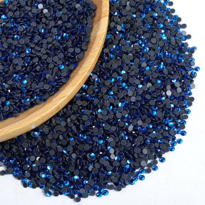 Hotfix Rhinestones Bulk for Crafts Clothes,Hotfix Crystals DIY Decoration, SS6-SS30 - Capri Blue