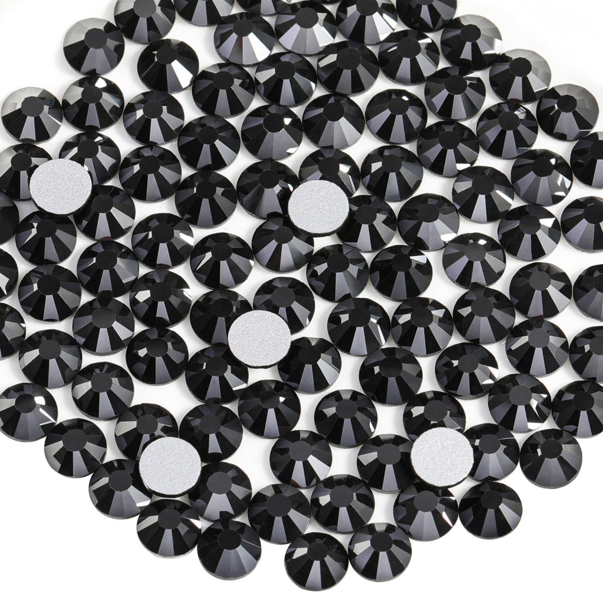  Beadsland Hotfix Rhinestones, 2880pcs Flatback Crystal  Rhinestones for Crafts Clothes DIY Decoration,Silver Hematite, SS8,  2.3-2.5mm