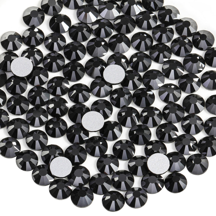 SS4-SS40 Jet/Black Crystal Glass Rhinestone for Nail Art Flatback Non  Hotfix Glue on Rhinestones Strass Sewing & Fabric Garment