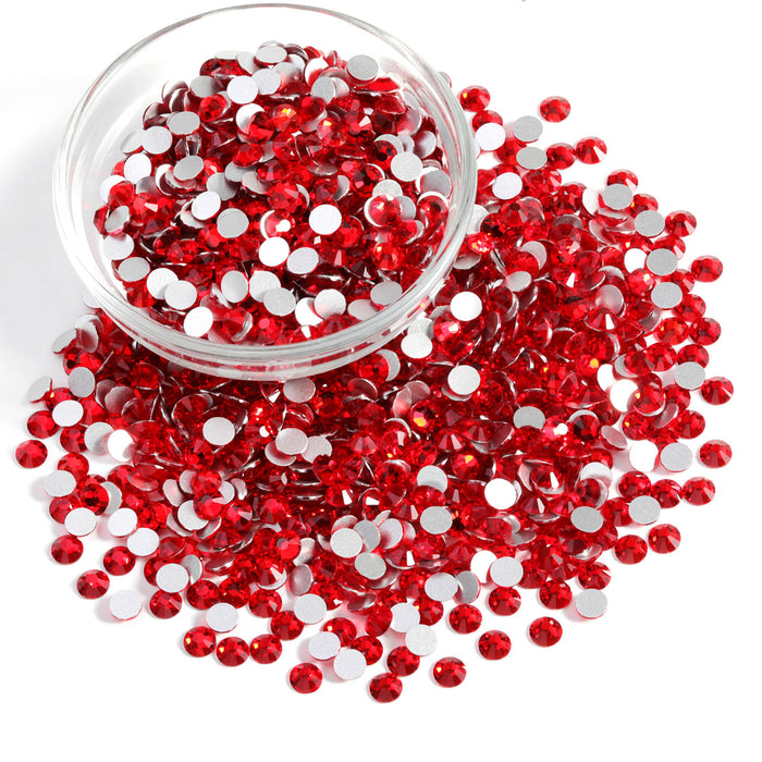 Beadsland Flatback Rhinestones a granel, 14400 piezas de diamantes de imitación para uñas, manualidades, ropa, decoración de bricolaje, SS6-SS30-Light Siam