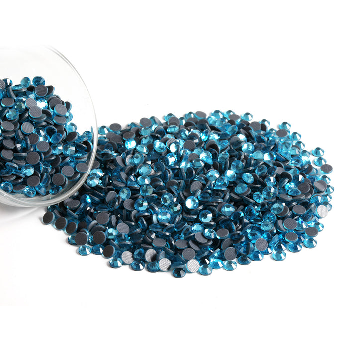Diamantes de imitación Hotfix a granel para manualidades, decoración de bricolaje con cristales Hotfix, SS6-SS30 - Zafiro
