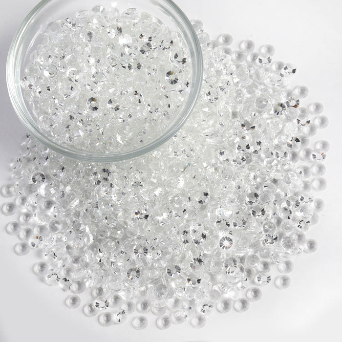 Beadsland Flatback Rhinestones a granel, 14400 piezas de diamantes de imitación para uñas, artesanías, ropa, decoración de bricolaje, SS6-SS30-Crystal