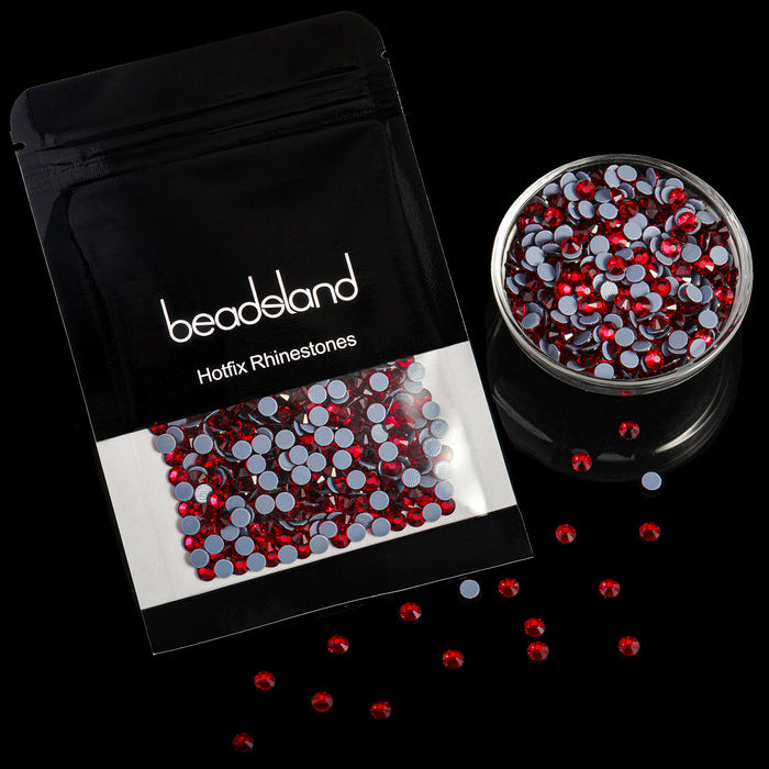 Beadsland Hotfix Rhinestones, Crystal Rhinestones for Crafts Clothes DIY Decoration- Siam