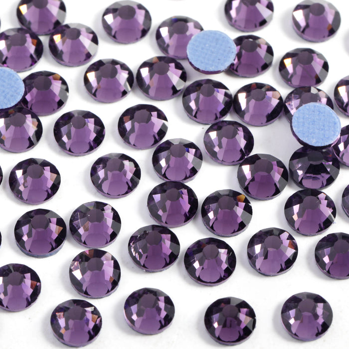 Beadsland Hotfix Rhinestones, Crystal Rhinestones for Crafts Clothes DIY Decoration-Tanzanite