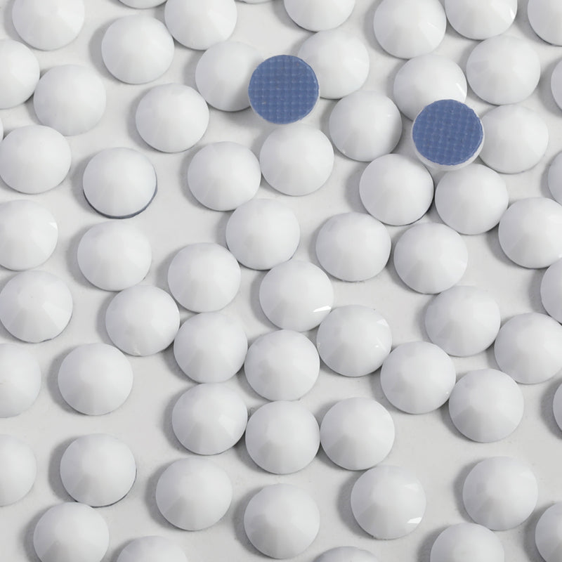 Beadsland Hotfix Rhinestones, Crystal Rhinestones for Crafts Clothes DIY Decoration - Chalk White