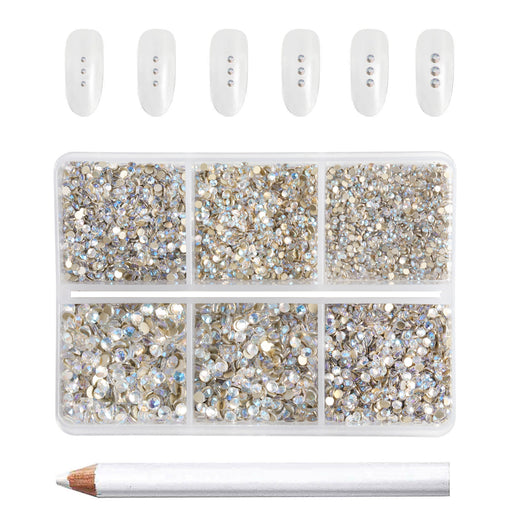 RODAKY 3D Black Crystal Rhinestones for Nails Design 810Pcs Nail Art  Rhinestone Beads Flatback Gems for Nail Multi 6 Shapes Nails Crystal  Diamonds for