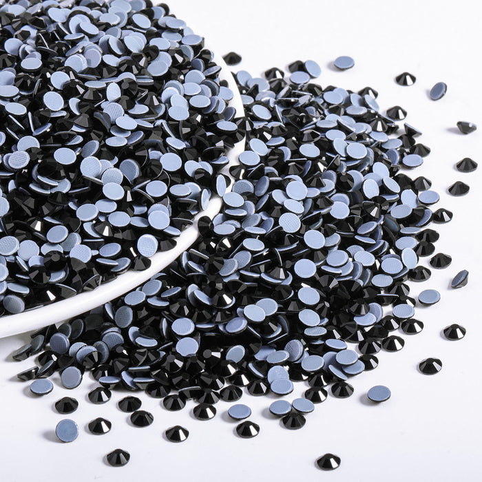 Beadsland Hotfix Rhinestones Bulk,  Hot Fix Rhinestones for Crafts Clothes DIY Decoration, Black