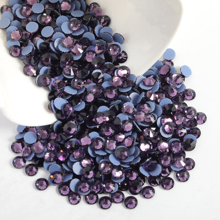 Beadsland Hotfix Rhinestones, Crystal Rhinestones for Crafts Clothes DIY Decoration-Tanzanite