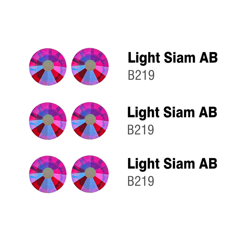 Beadsland Hotfix Rhinestones Bulk, Hot Fix Rhinestones for Crafts Clothes DIY Decoration, Light Siam AB