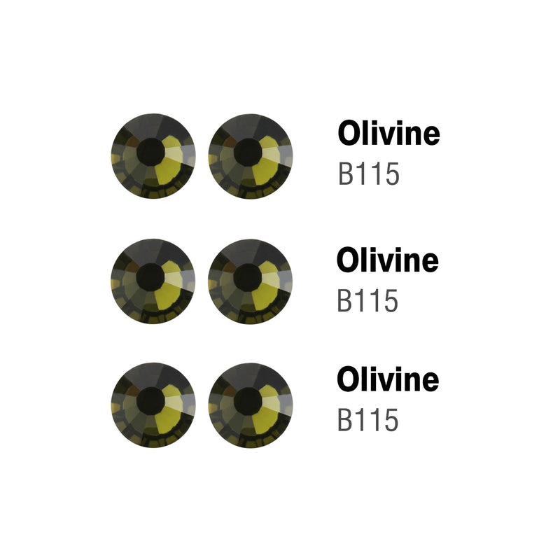 Beadsland Hotfix Rhinestones Bulk, Hot Fix Rhinestones for Crafts Clothes DIY Decoration, Olivine