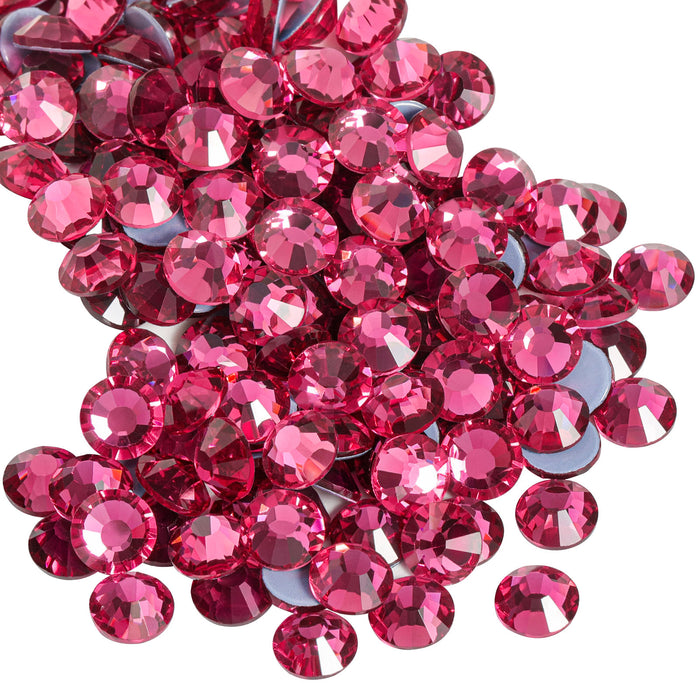 Beadsland Hotfix Rhinestones, Crystal Rhinestones for Crafts Clothes DIY Decoration-Rose
